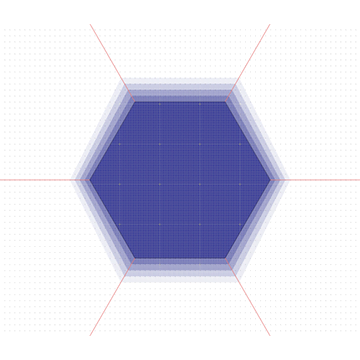 Hexagonal map mode
